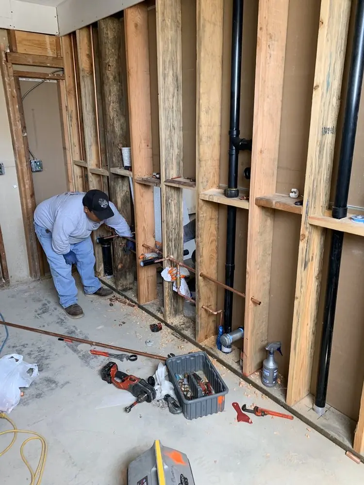 Commercial rough-in plumbing for Water Heater Replacement in Channelview